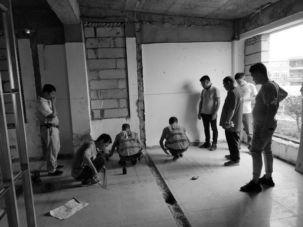 深圳會所項(xiàng)目設(shè)計(jì)施工現(xiàn)場